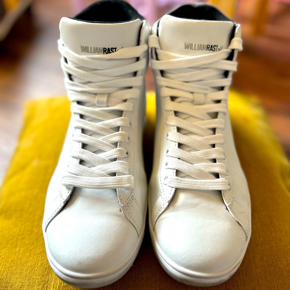 William rast White high top sneakers. Mens size 8.5.